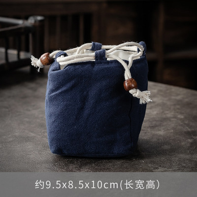 Viena kausa bagiju soma Master Cup soma Pārnēsājama tējas pagatavošanas katls Jian krāsns krūze Auduma maisiņš Savelkamās aukliņas Kokvilnas lina soma Envio Gratis