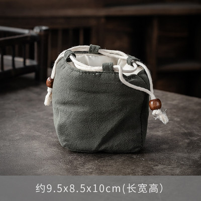 Viena kausa bagiju soma Master Cup soma Pārnēsājama tējas pagatavošanas katls Jian krāsns krūze Auduma maisiņš Savelkamās aukliņas Kokvilnas lina soma Envio Gratis