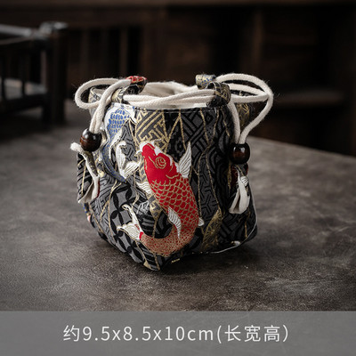 Viena kausa bagiju soma Master Cup soma Pārnēsājama tējas pagatavošanas katls Jian krāsns krūze Auduma maisiņš Savelkamās aukliņas Kokvilnas lina soma Envio Gratis