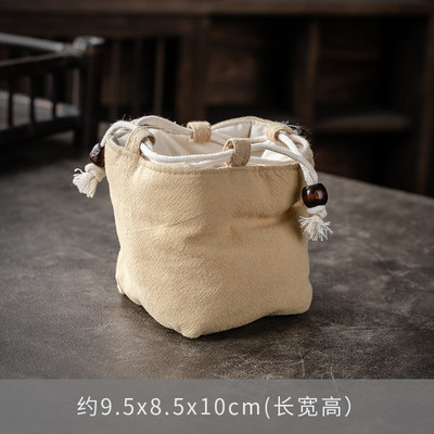 Viena kausa bagiju soma Master Cup soma Pārnēsājama tējas pagatavošanas katls Jian krāsns krūze Auduma maisiņš Savelkamās aukliņas Kokvilnas lina soma Envio Gratis