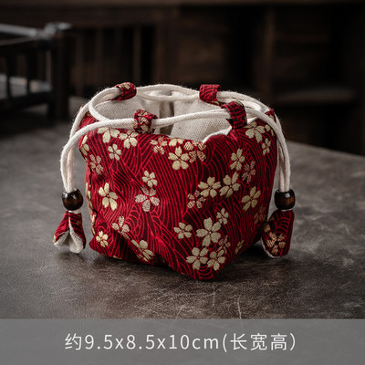 Viena kausa bagiju soma Master Cup soma Pārnēsājama tējas pagatavošanas katls Jian krāsns krūze Auduma maisiņš Savelkamās aukliņas Kokvilnas lina soma Envio Gratis