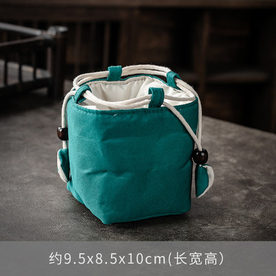 Viena kausa bagiju soma Master Cup soma Pārnēsājama tējas pagatavošanas katls Jian krāsns krūze Auduma maisiņš Savelkamās aukliņas Kokvilnas lina soma Envio Gratis