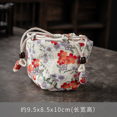 Viena kausa bagiju soma Master Cup soma Pārnēsājama tējas pagatavošanas katls Jian krāsns krūze Auduma maisiņš Savelkamās aukliņas Kokvilnas lina soma Envio Gratis