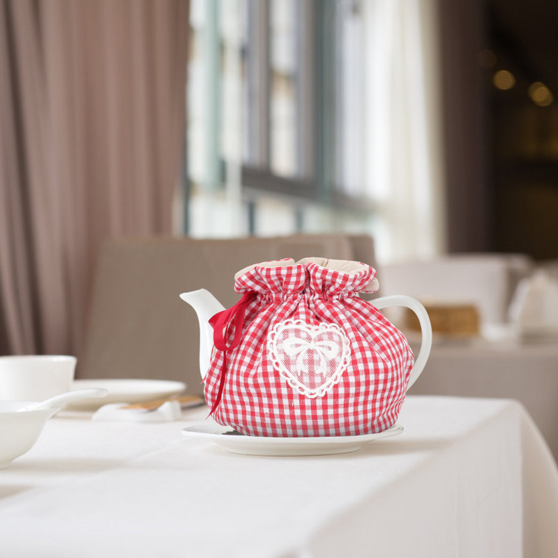 Teáskanna porvédő fedél Hordozható melegítő kültéri kellékek palackhüvely teáskanna melegítő pamut kültéri kiegészítők újrafelhasználható palackfedél