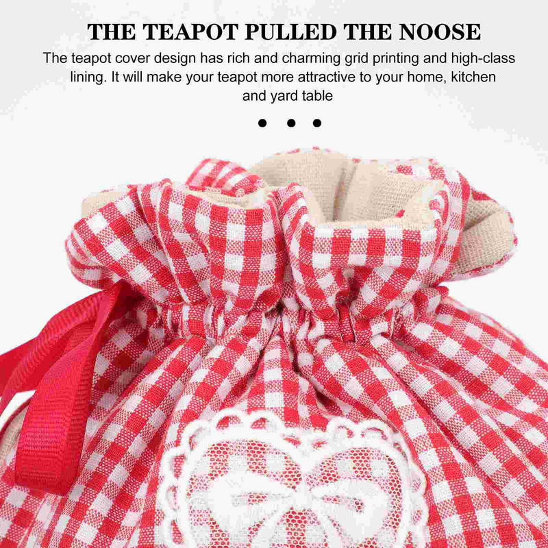 Tējas vāks tējkanna mājīgs tējkannas sildītājs izolēts mājīgs silts katli vintage kokvilnas segas sildītājs stepēts serveris angļu kafija