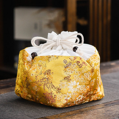 1 trauks 4 tases / 1 katls 2 tases uzglabāšanas maisiņš tējas Cozies ceļojumu tējas komplekts Pārnēsājams komplekts kabatas kokvilnas un lina tējas krūzes uzglabāšanas maisiņš LC674