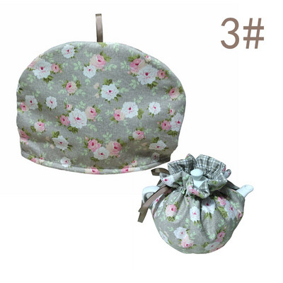 Памучни ретро флорални чайници Покривало за прах Чай Уютно покритие за чайник Изолация и поддържане на топлината за дома SP99