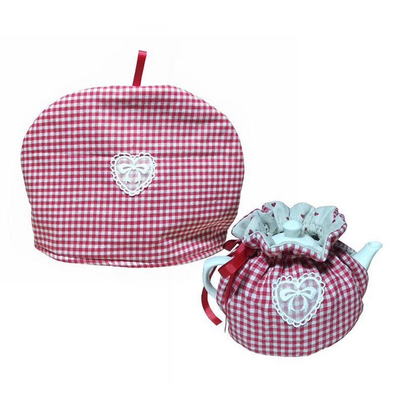 Памучни ретро флорални чайници Покривало за прах Чай Уютно покритие за чайник Изолация и поддържане на топлината за дома SP99