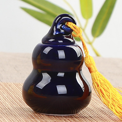 Pārnēsājams persiku keramikas tējas Caddy radošs noslēgts katls Sarkanā zaļā tēja Pu'er tējas uzglabāšana Tējas trauks Tējas skārde