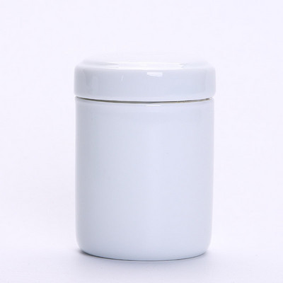 Pārnēsājams persiku keramikas tējas Caddy radošs noslēgts katls Sarkanā zaļā tēja Pu'er tējas uzglabāšana Tējas trauks Tējas skārde