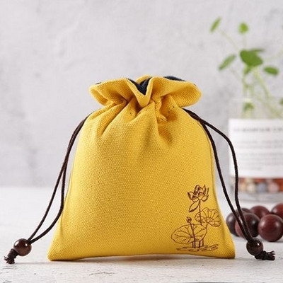 Jianzhan tárolótáska vastagított pamutvászon kis vászonzacskó teáskanna teáskészlet Master Cup hordozható teáscsésze táska írószer táska ZD50