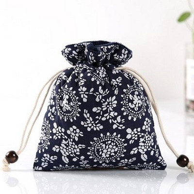 Jianzhan tárolótáska vastagított pamutvászon kis vászonzacskó teáskanna teáskészlet Master Cup hordozható teáscsésze táska írószer táska ZD50