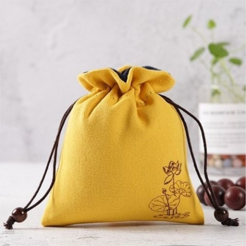 Jianzhan tárolótáska vastagított pamutvászon kis vászonzacskó teáskanna teáskészlet Master Cup hordozható teáscsésze táska írószer táska ZD50