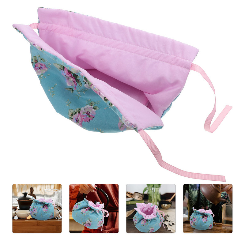 Creative Tea Cozy Flower Pattern Tea Cozy Dekoratīvas tējkannas Putekļu vāks