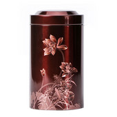 95AA bádog cukorka csomagolódoboz tea bádogdoboz tárolótartály kedvező lótusz ajándék 3D színes nyomtatási mintával otthoni dekorációval