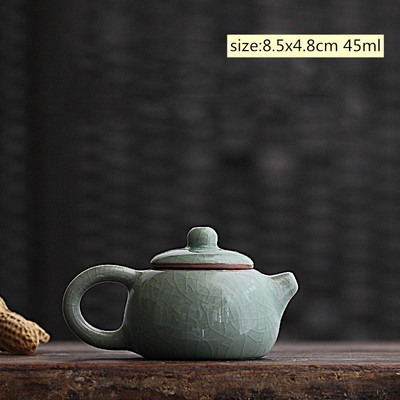 1Gb ķīniešu keramikas izstrādājumi Mazs tējas lolojumdzīvnieks Mini Fingertip Pot Tējas rotaļlieta Ornament Boutique oolong Tēja Aksesuāri mājas dekorēšanai