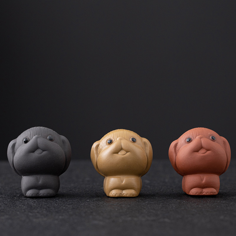 tēja mājdzīvnieku keramika cūka un suns Purple Clay tējas spēle kung fu ornaments