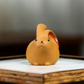 1 gab. Mini Tēja Mājdzīvnieki Trušu tējas trauki Kung Fu tējas komplekts Purpura māla tējas trauks Roku darbs Radoša tēja ar pirkstu galiem.