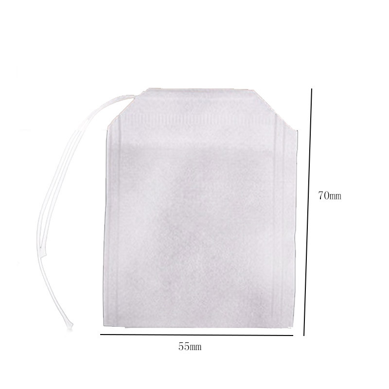 100 db-os teászacskó teászacskó infuserhez zsinórral Heal Seal tasak szűrőpapír teazacskó Üres teászacskó kávézacskó 5,5 x 7 cm