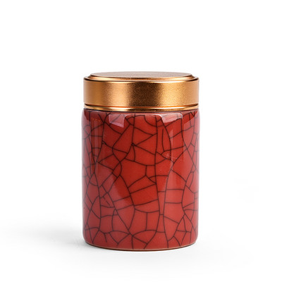 Mūsdienīgas keramikas mini tējas kannas ar sakausējuma vākiem Sadzīves aizzīmogotas uzglabāšanas kannas Pārnēsājamas ceļojumu tējas kastes Skārda kannas Virtuves konteiners