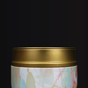 Кутия за съхранение от консервна кутия за чай Мини преносими креативни буркани за съхранение на чай, кафе и захар Кръгла тенекиена кутия, преносими запечатани буркани