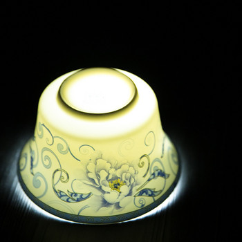 350 ml Керамика с голям капацитет Gaiwan Porcelain Art Bird Tea Tureen Flower Tea Bowl with Ceid Lid Kit Master Teaset Drinkware