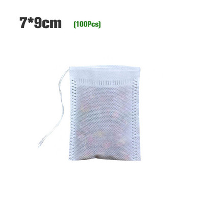 100 vnt. vienkartiniai arbatos filtrų maišeliai Maisto klasės neaustiniai arbatos maišeliai su „String Heal Seal“ prieskonių filtrais arbatos maišeliai