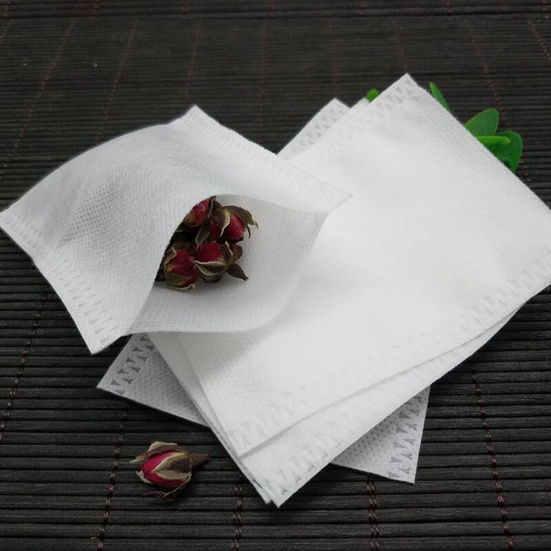 100 gab. Neausta auduma vienreizējs filtrs Draw Line tējas maisiņš