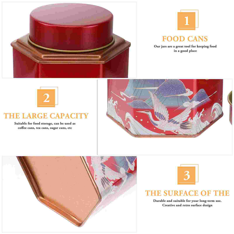 Tējas skārdene cepumu paplāte Kafijas kārbas Uzglabāšanas burka Pārtikas uzglabāšanas trauks Skārds Ķīniešu tējas kannas Tradicionālā tējas skārde