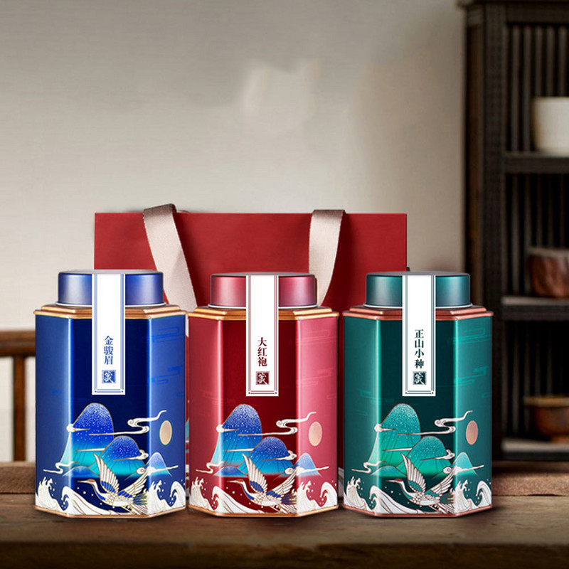 Tējas skārdene cepumu paplāte Kafijas kārbas Uzglabāšanas burka Pārtikas uzglabāšanas trauks Skārds Ķīniešu tējas kannas Tradicionālā tējas skārde