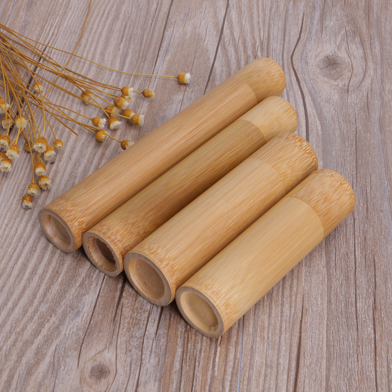 Bambusa caurules tējas kastīte, hermētiski necaurlaidīga maza trauka garšvielu uzglabāšanas burka ar vāku, 4 izmērs