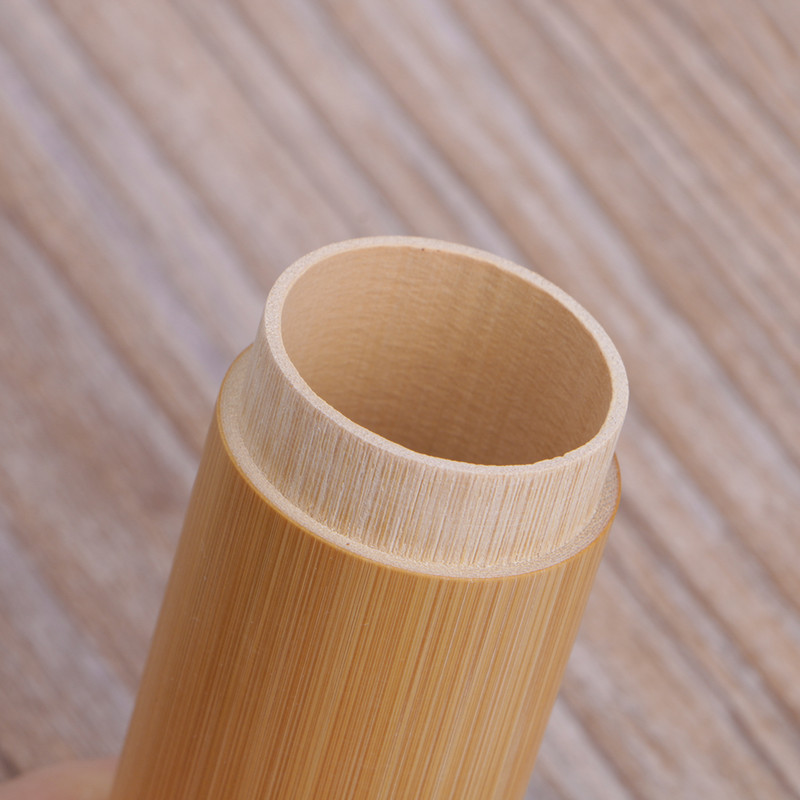 Bambusa caurules tējas kastīte, hermētiski necaurlaidīga maza trauka garšvielu uzglabāšanas burka ar vāku, 4 izmērs