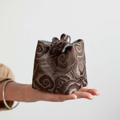 Vrećica za pohranu šalice čaja u kineskom stilu Čajni pribor Čaša domaćina Prijenosna putna platnena torba Tkana pamučna torbica za čaj Torbica s ukrasima za nakit ZC793