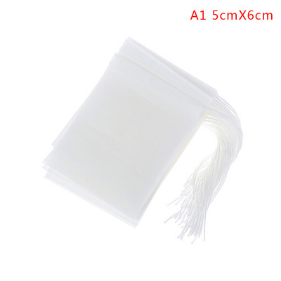 100 vnt. / Lot Popieriniai arbatos maišeliai Filtruoti tušti sutraukiami arbatos maišeliai, skirti vaistažolių arbatai