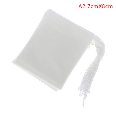 100 vnt. / Lot Popieriniai arbatos maišeliai Filtruoti tušti sutraukiami arbatos maišeliai, skirti vaistažolių arbatai