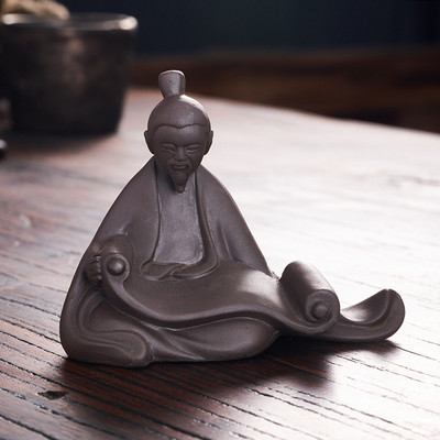 Radoši keramikas tējas rotājumi mājdzīvniekiem retro keramikas keramikas klavieru šaha gleznošana un kaligrāfija mikro ainava mazi ornamenti