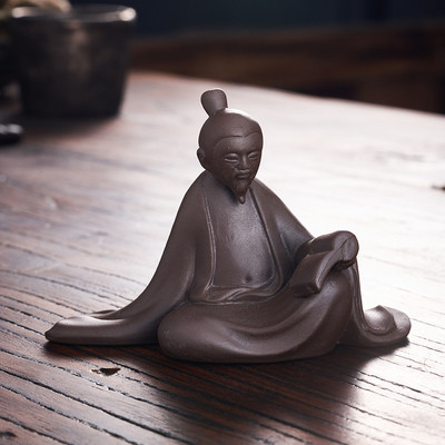 Radoši keramikas tējas rotājumi mājdzīvniekiem retro keramikas keramikas klavieru šaha gleznošana un kaligrāfija mikro ainava mazi ornamenti