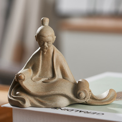 Radoši keramikas tējas rotājumi mājdzīvniekiem retro keramikas keramikas klavieru šaha gleznošana un kaligrāfija mikro ainava mazi ornamenti