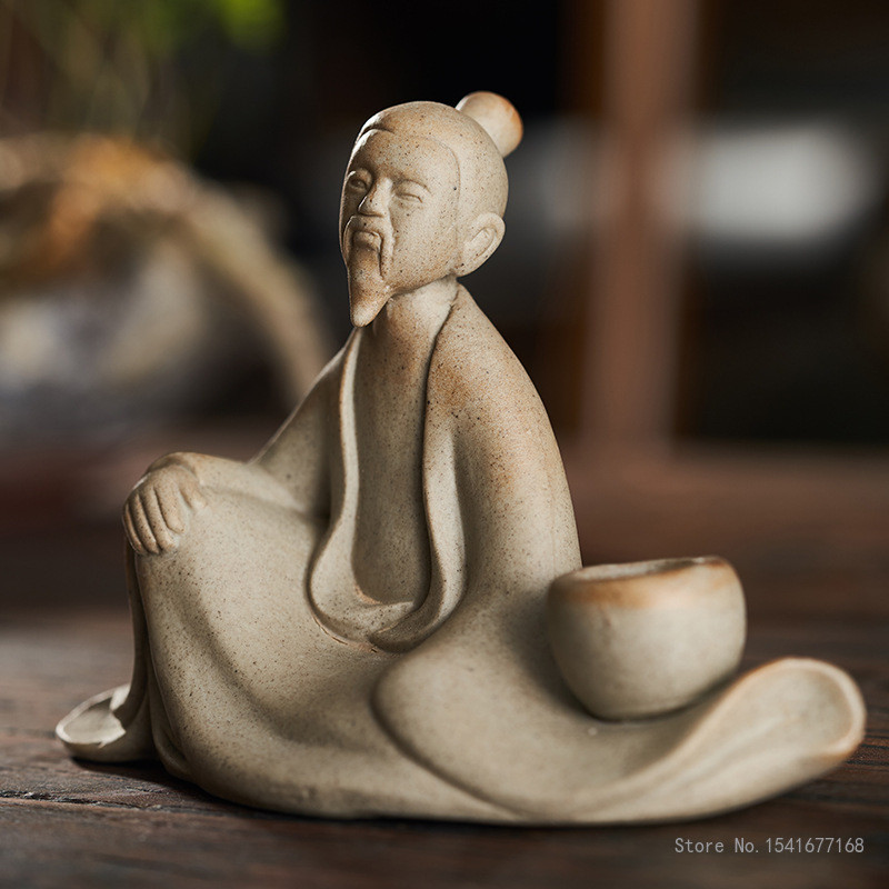 Radoši keramikas tējas rotājumi mājdzīvniekiem retro keramikas keramikas klavieru šaha gleznošana un kaligrāfija mikro ainava mazi ornamenti