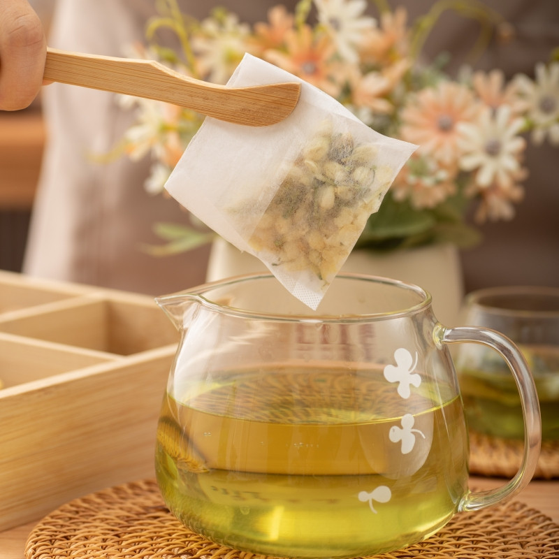 Vienreizlietojamie tējas maisiņi 100gab Pārtikas kvalitātes kukurūzas PLA šķiedras auduma tējas piederumi garšvielu filtrs Te paciņas tējas maisiņu piederumi