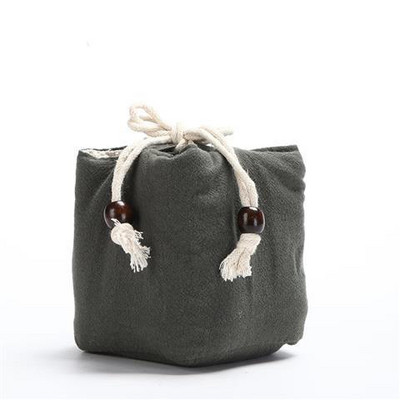 2 izmēra vienas krūzes glabāšanas soma Master Cup Bag Pārnēsājama ceļojumu tējas pagatavošanas krūze Mutes komplekts Kokvilnas veļas uzglabāšanas maisiņš Tēja CoziesLE746