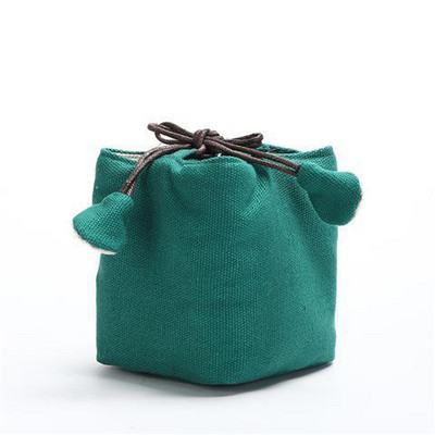 2 izmēra vienas krūzes glabāšanas soma Master Cup Bag Pārnēsājama ceļojumu tējas pagatavošanas krūze Mutes komplekts Kokvilnas veļas uzglabāšanas maisiņš Tēja CoziesLE746