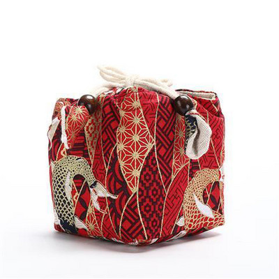 2 izmēra vienas krūzes glabāšanas soma Master Cup Bag Pārnēsājama ceļojumu tējas pagatavošanas krūze Mutes komplekts Kokvilnas veļas uzglabāšanas maisiņš Tēja CoziesLE746