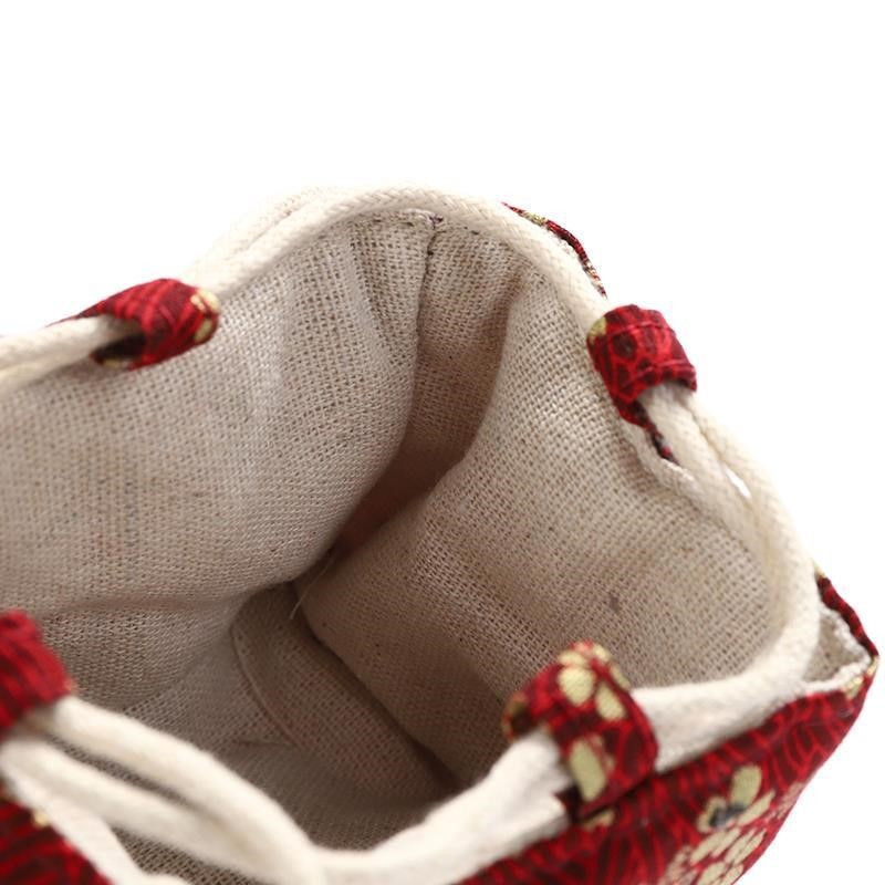 2 izmēra vienas krūzes glabāšanas soma Master Cup Bag Pārnēsājama ceļojumu tējas pagatavošanas krūze Mutes komplekts Kokvilnas veļas uzglabāšanas maisiņš Tēja CoziesLE746