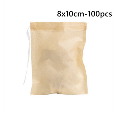 Еднократни неизбелени чаени филтърни торбички за насипен чай Биоразградими чаени торбички Празна филтърна хартия от дървесна маса Органична торбичка за запарване на чай