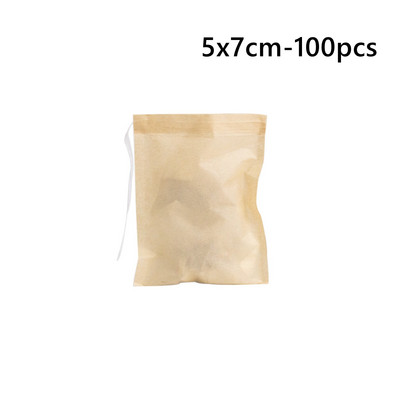 Еднократни неизбелени чаени филтърни торбички за насипен чай Биоразградими чаени торбички Празна филтърна хартия от дървесна маса Органична торбичка за запарване на чай