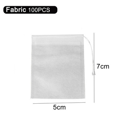 Nailono arbatos maišeliai Skaidrūs tušti arbatos maišeliai Vienkartinis arbatos užpiltuvas su String Heal Seal Filtro maišelis, skirtas prieskoninių žolelių biriai arbatai