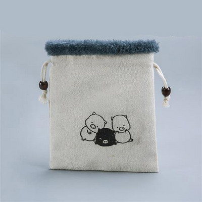 Többfunkciós pamut és len teáskészlet teáscsésze tárolótáska Master Cup vászontáska Hordozható utazási sűrítő tea Cozies 1PCSLE747