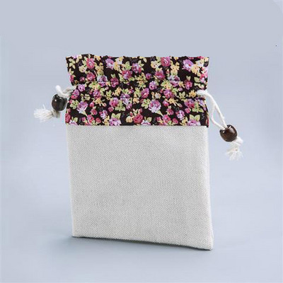 Többfunkciós pamut és len teáskészlet teáscsésze tárolótáska Master Cup vászontáska Hordozható utazási sűrítő tea Cozies 1PCSLE747