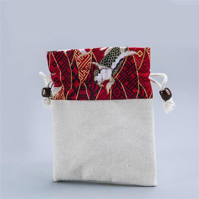 Többfunkciós pamut és len teáskészlet teáscsésze tárolótáska Master Cup vászontáska Hordozható utazási sűrítő tea Cozies 1PCSLE747